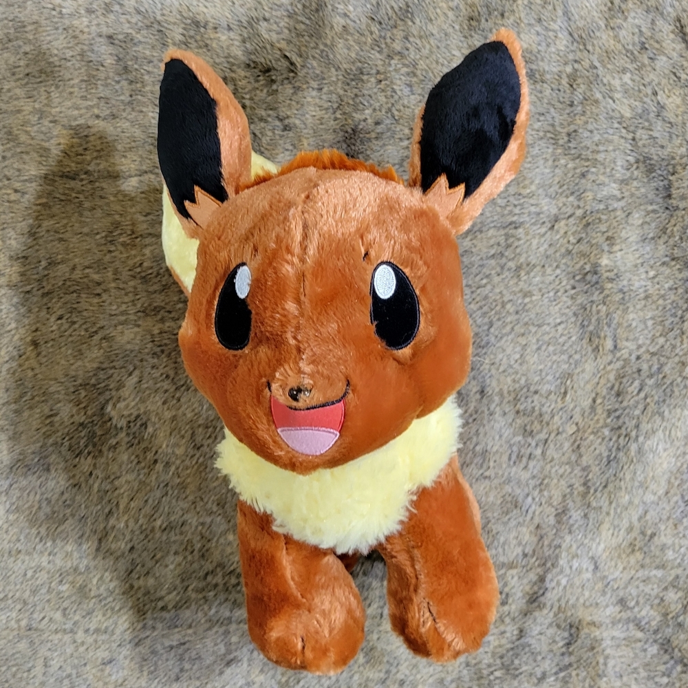 Build A Bear BAB Pokemon 16" Eevee Stuffed Plush (No Sound)